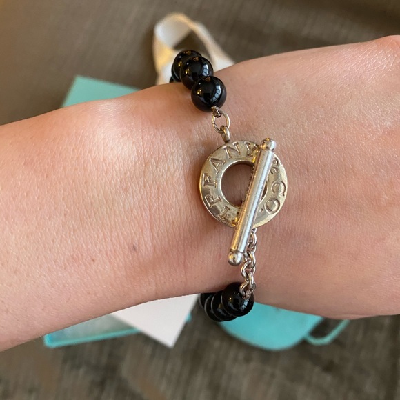 Tiffany & co onyx and silver bracelet - Picture 2 of 2